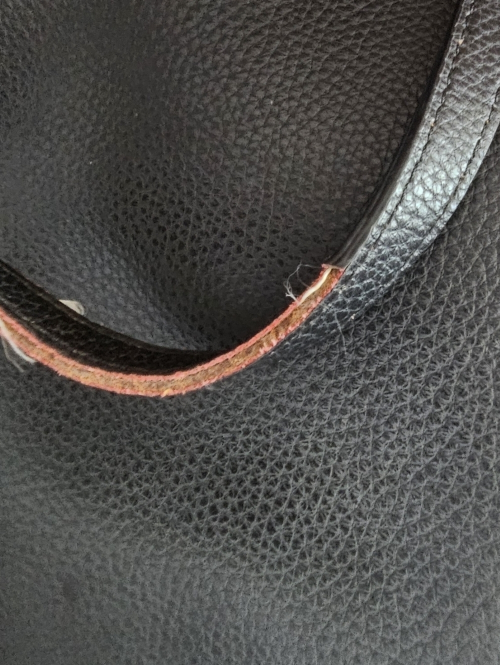 Coach Black Pebbled Leather Market Tote Red Interior Shoulder Bag Large - Picture 9 of 15